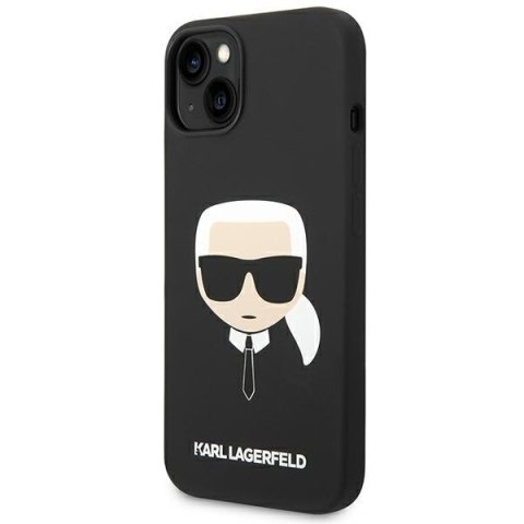 Karl Lagerfeld KLHCP14MSLKHBK iPhone 14 Plus / 15 Plus 6,7" hardcase czarny/black Silicone Karl`s Head