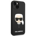 Karl Lagerfeld KLHCP14MSLKHBK iPhone 14 Plus / 15 Plus 6,7" hardcase czarny/black Silicone Karl`s Head