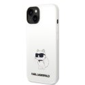 Karl Lagerfeld KLHCP14MSNCHBCH iPhone 14 Plus / 15 Plus 6,7" hardcase biały/white Silicone Choupette