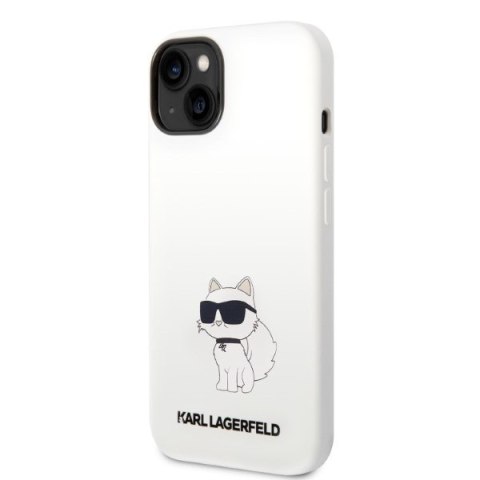 Karl Lagerfeld KLHCP14MSNCHBCH iPhone 14 Plus / 15 Plus 6,7" hardcase biały/white Silicone Choupette