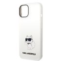 Karl Lagerfeld KLHCP14MSNCHBCH iPhone 14 Plus / 15 Plus 6,7" hardcase biały/white Silicone Choupette