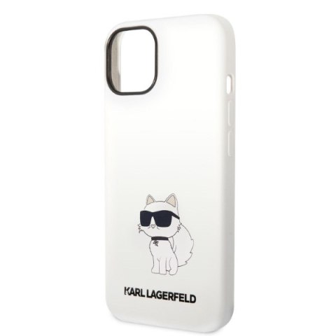 Karl Lagerfeld KLHCP14MSNCHBCH iPhone 14 Plus / 15 Plus 6,7" hardcase biały/white Silicone Choupette