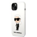 Karl Lagerfeld KLHCP14MSNIKBCH iPhone 14 Plus / 15 Plus 6,7" hardcase biały/white Silicone Ikonik