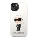 Karl Lagerfeld KLHCP14MSNIKBCH iPhone 14 Plus / 15 Plus 6,7" hardcase biały/white Silicone Ikonik
