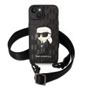 Karl Lagerfeld KLHCP14MSTKMK iPhone 14Plus / 15 Plus 6,7" czarny/black hardcase Monogram Ikonik Patch