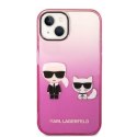 Karl Lagerfeld KLHCP14MTGKCP iPhone 14 Plus / 15 Plus 6,7" hardcase różowy/pink Gradient Ikonik Karl & Choupette
