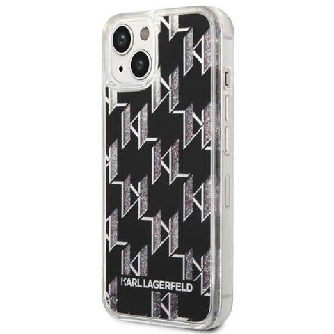 Karl Lagerfeld KLHCP14SLMNMK iPhone 14 / 15 / 13 6,1" hardcase czarny/black Liquid Glitter Monogram