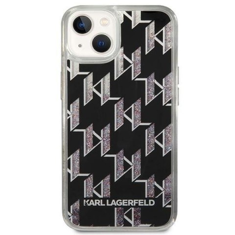 Karl Lagerfeld KLHCP14SLMNMK iPhone 14 / 15 / 13 6,1" hardcase czarny/black Liquid Glitter Monogram
