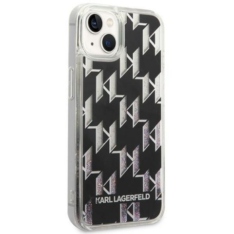 Karl Lagerfeld KLHCP14SLMNMK iPhone 14 / 15 / 13 6,1" hardcase czarny/black Liquid Glitter Monogram