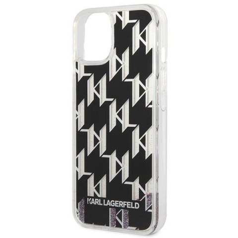 Karl Lagerfeld KLHCP14SLMNMK iPhone 14 / 15 / 13 6,1" hardcase czarny/black Liquid Glitter Monogram