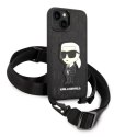 Karl Lagerfeld KLHCP14SSTKMK iPhone 14 / 15 / 13 6,1" czarny/black hardcase Monogram Ikonik Patch