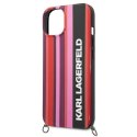 Karl Lagerfeld KLHCP14SSTSTP iPhone 14 / 15 / 13 6,1" hardcase różowy/pink Color Stripes Strap
