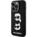 Karl Lagerfeld KLHCP15LSDHKCNK iPhone 15Pro 6.1" czarny/black Silicone Karl&Choupette Head