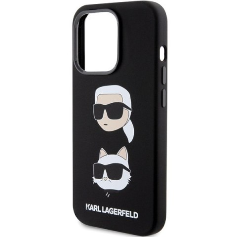 Karl Lagerfeld KLHCP15LSDHKCNK iPhone 15Pro 6.1" czarny/black Silicone Karl&Choupette Head