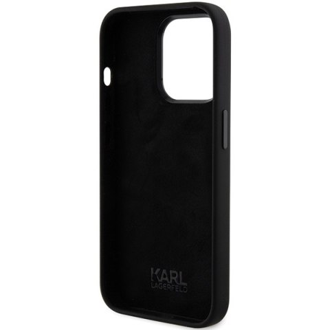 Karl Lagerfeld KLHCP15LSDHKCNK iPhone 15Pro 6.1" czarny/black Silicone Karl&Choupette Head