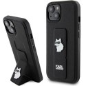 Karl Lagerfeld KLHCP15MGSACHPK iPhone 15 Plus / 14 Plus 6.7" czarny/black hardcase Gripstand Saffiano Choupette Pins