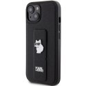 Karl Lagerfeld KLHCP15MGSACHPK iPhone 15 Plus / 14 Plus 6.7" czarny/black hardcase Gripstand Saffiano Choupette Pins
