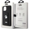 Karl Lagerfeld KLHCP15MGSACHPK iPhone 15 Plus / 14 Plus 6.7" czarny/black hardcase Gripstand Saffiano Choupette Pins