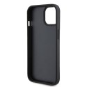 Karl Lagerfeld KLHCP15SPKLPKLK iPhone 15 / 14 / 13 6.1" czarny/black hardcase Leather Monogram Hot Stamp Metal Logo