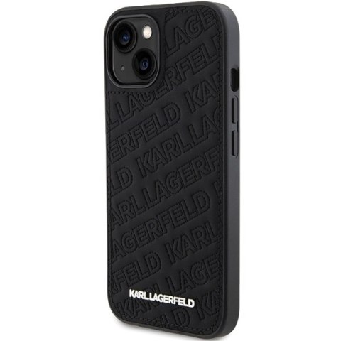 Karl Lagerfeld KLHCP15SPQKPMK iPhone 15 / 14 / 13 6.1" czarny/black hardcase Quilted K Pattern