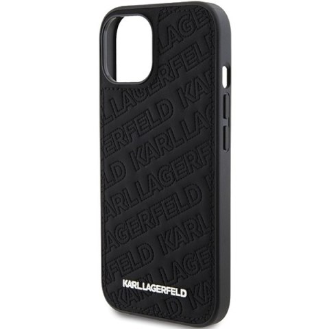 Karl Lagerfeld KLHCP15SPQKPMK iPhone 15 / 14 / 13 6.1" czarny/black hardcase Quilted K Pattern