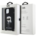 Karl Lagerfeld KLHCP15SSCBSKNK iPhone 15 / 14 / 13 6.1" hardcase czarny/black Crossbody Silicone Ikonik
