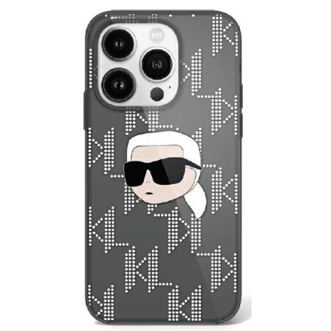 Karl Lagerfeld KLHCP16XHKLPKHK iPhone Pro Max 6.9" czarny/black hardcase IML Karl Head Electroplated
