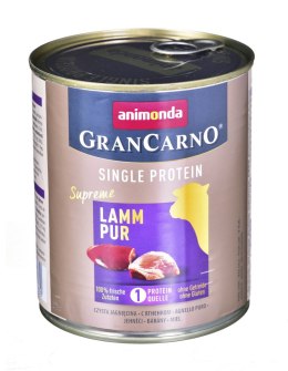 ANIMONDA GranCarno Single Protein: jagnięcina - mokra karma dla psa - 800g