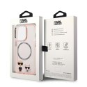 Karl Lagerfeld KLHMP14XHKCP iPhone 14Pro Max 6,7" hardcase różowy/pink Karl & Choupette Aluminium Magsafe