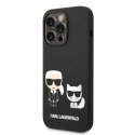 Karl Lagerfeld KLHMP14LSSKCK iPhone 14Pro 6,1" hardcase czarny/black Liquid Silicone Karl & Choupette Magsafe