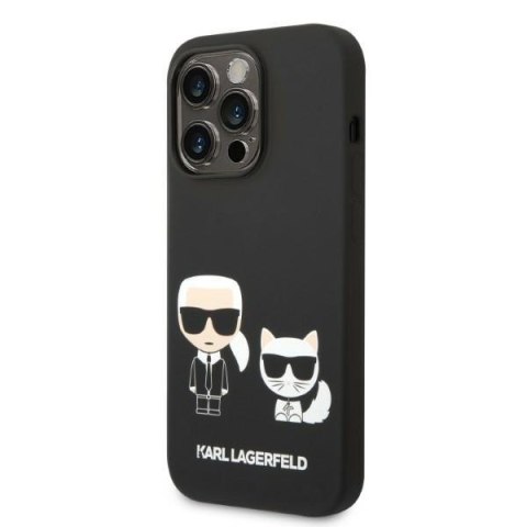 Karl Lagerfeld KLHMP14LSSKCK iPhone 14Pro 6,1" hardcase czarny/black Liquid Silicone Karl & Choupette Magsafe