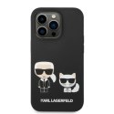Karl Lagerfeld KLHMP14LSSKCK iPhone 14Pro 6,1" hardcase czarny/black Liquid Silicone Karl & Choupette Magsafe
