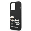 Karl Lagerfeld KLHMP14LSSKCK iPhone 14Pro 6,1" hardcase czarny/black Liquid Silicone Karl & Choupette Magsafe