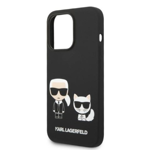 Karl Lagerfeld KLHMP14LSSKCK iPhone 14Pro 6,1" hardcase czarny/black Liquid Silicone Karl & Choupette Magsafe