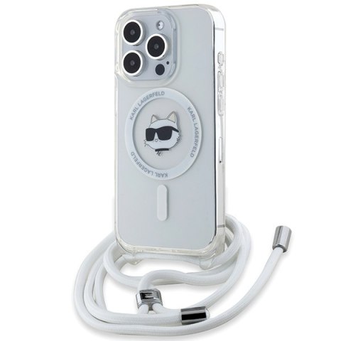 Karl Lagerfeld KLHMP15XHCCHNT iPhone 15 Pro Max 6.7" hardcase transparent IML Choupette Head & Cord Magsafe
