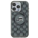 Karl Lagerfeld KLHMP15XHMCKMHK iPhone 15Pro Max 6.7" czarny/black IML Monogram Karl&Choupette Head MagSafe