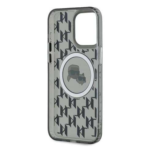 Karl Lagerfeld KLHMP15XHMCKMHK iPhone 15Pro Max 6.7" czarny/black IML Monogram Karl&Choupette Head MagSafe