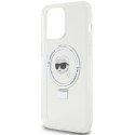 Karl Lagerfeld KLHMP15XHMRSKHH iPhone 15 Pro Max 6.7" biały/white hardcase Ring Stand Karl Head MagSafe