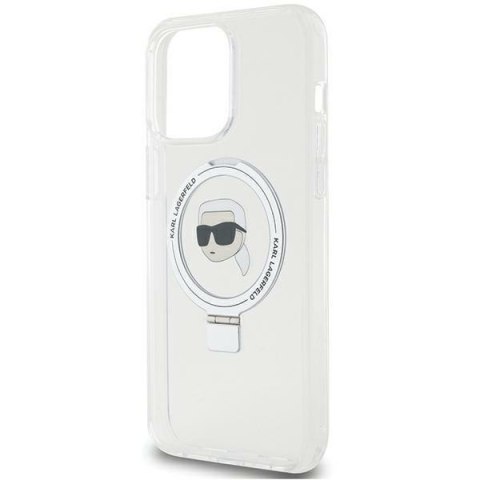 Karl Lagerfeld KLHMP15XHMRSKHH iPhone 15 Pro Max 6.7" biały/white hardcase Ring Stand Karl Head MagSafe