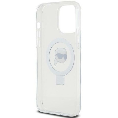 Karl Lagerfeld KLHMP15XHMRSKHH iPhone 15 Pro Max 6.7" biały/white hardcase Ring Stand Karl Head MagSafe