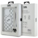 Karl Lagerfeld KLHMP15LHCKCKLCT iPhone15 Pro 6.1" transparent hardcase IML Crossbody Monogram Karl & Choupette Head MagSafe