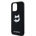 Karl Lagerfeld KLHMP15LSCHPPLK iPhone 15 Pro 6.1" czarny/black hardcase Silicone Choupette Head MagSafe