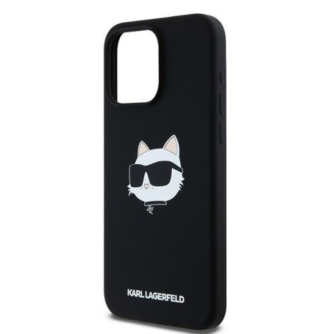 Karl Lagerfeld KLHMP15LSCHPPLK iPhone 15 Pro 6.1" czarny/black hardcase Silicone Choupette Head MagSafe