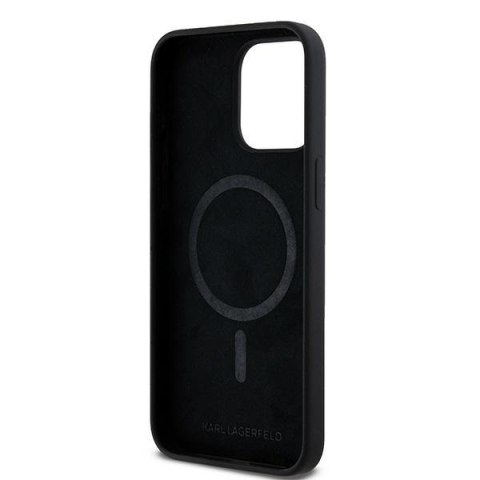 Karl Lagerfeld KLHMP15LSCHPPLK iPhone 15 Pro 6.1" czarny/black hardcase Silicone Choupette Head MagSafe
