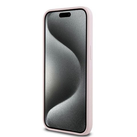 Karl Lagerfeld KLHMP15LSCMKCRHP iPhone 15 Pro 6.1" różowy/pink hardcase Silicone Karl & Choupette MagSafe