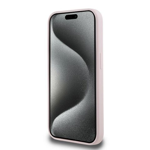 Karl Lagerfeld KLHMP15LSKCHPPLP iPhone 15 Pro 6.1" różowy/pink hardcase Silicone Karl & Choupette MagSafe
