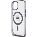 Karl Lagerfeld KLHMP15SHKHNOTK iPhone 15 / 14 / 13 6.1" transparent hardcase IML Karl`s Head MagSafe