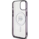 Karl Lagerfeld KLHMP15SHKHNOTK iPhone 15 / 14 / 13 6.1" transparent hardcase IML Karl`s Head MagSafe