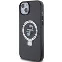 Karl Lagerfeld KLHMP15SHMRSKCK iPhone 15 / 14 / 13 6.1" czarny/black hardcase Ring Stand Karl&Choupettte MagSafe