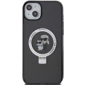 Karl Lagerfeld KLHMP15SHMRSKCK iPhone 15 / 14 / 13 6.1" czarny/black hardcase Ring Stand Karl&Choupettte MagSafe
